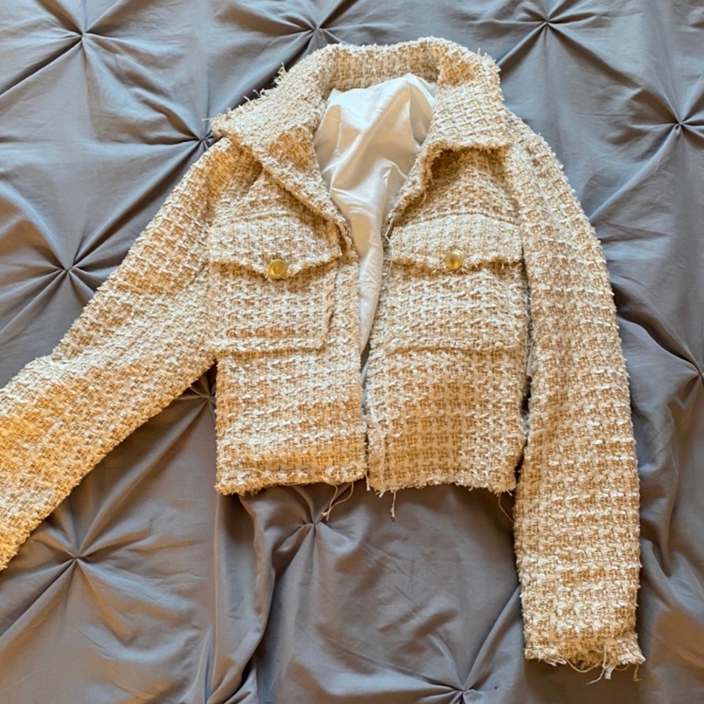 Tweed Gold Jacket NEVER WORN